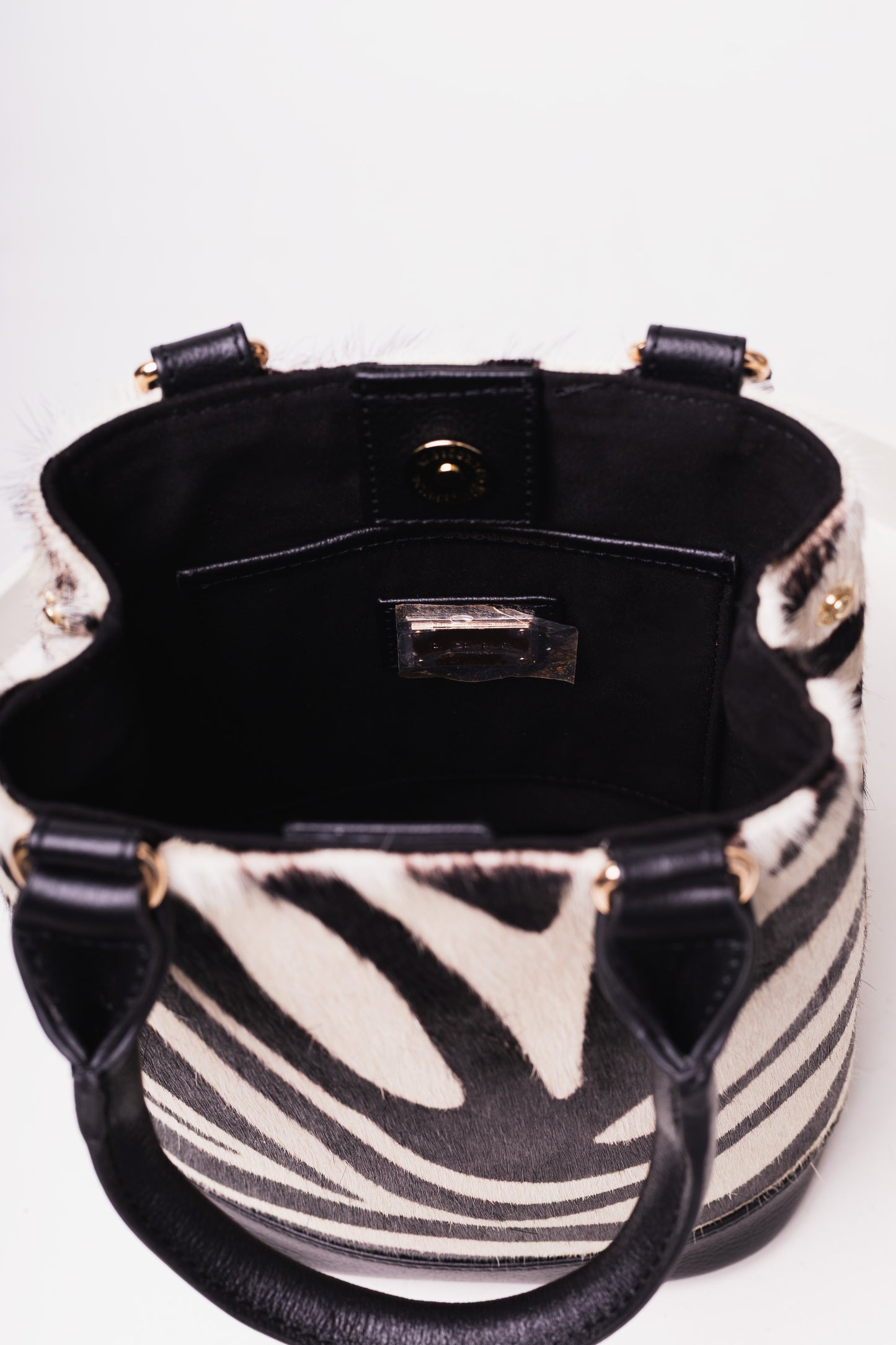 Cartera "Siena" – Piel diseño de zebra de pelito OFF 10% SALE