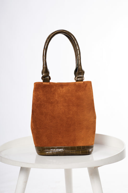 Cartera "Siena" – Camel y Verde Groco 10 % OFF